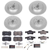 PowerStop ESK6757 - Power Stop 12-13 Mercedes-Benz S350 Front & Rear Euro-Stop Brake Kit