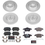 PowerStop ESK7339 - Power Stop 2015 Audi Q3 Front & Rear Euro-Stop Brake Kit