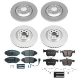 PowerStop ESK7253 - Power Stop 2019 Audi A3 Quattro Front & Rear Euro-Stop Brake Kit