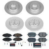 PowerStop ESK8364 - Power Stop 15-18 Volkswagen GTI Front & Rear Euro-Stop Brake Kit