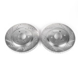PowerStop JBR1124XPR - Power Stop 05-19 Nissan Frontier Front Evolution Drilled & Slotted Rotors - Pair