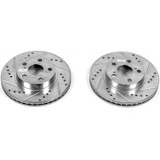 PowerStop JBR1119XPR - Power Stop 04-09 Toyota Prius Front Evolution Drilled & Slotted Rotors - Pair