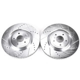 PowerStop JBR1300XPR - Power Stop 09-13 Infiniti FX50 Front Evolution Drilled & Slotted Rotors - Pair
