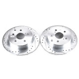 PowerStop JBR1370XPR - Power Stop 10-12 Lexus HS250h Rear Evolution Drilled & Slotted Rotors - Pair