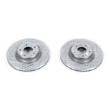 PowerStop JBR1531XPR - Power Stop 10-16 Hyundai Genesis Coupe Front Evolution Drilled & Slotted Rotors - Pair