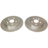 PowerStop JBR1779XPR - Power Stop 19-20 Toyota Corolla Rear Evolution Drilled & Slotted Rotors - Pair