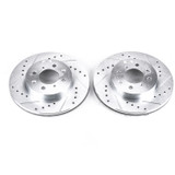 PowerStop JBR522XPR - Power Stop 97-05 Acura EL Front Evolution Drilled & Slotted Rotors - Pair