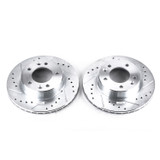 PowerStop JBR381XPR - Power Stop 86-91 Mazda RX-7 Front Evolution Drilled & Slotted Rotors - Pair