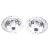 PowerStop JBR999XPR - Power Stop 06-12 Ford Fusion Rear Evolution Drilled & Slotted Rotors - Pair