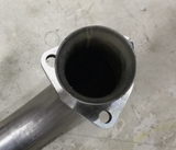 Pypes DGA13S - Exhaust Manifold Down Pipe 2.5 in w/Standard Manifolds 3 Bolt Flange Hardware Not Incl Natural 409 Stainless Steel  Exhaust