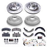 PowerStop K15032DK - Power Stop 94-99 Dodge Ram 1500 Front & Rear Z23 Evolution Sport Brake Kit