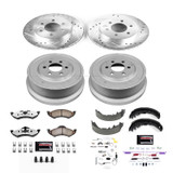 PowerStop K15164DK-36 - Power Stop 01-02 Dodge Durango Front & Rear Z36 Truck & Tow Brake Kit