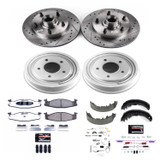 PowerStop K15170DK-36 - Power Stop 97-99 Ford E-150 Front & Rear Z36 Truck & Tow Brake Kit
