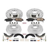 PowerStop K15088DK - Power Stop 07-08 Honda Fit Front & Rear Z23 Evolution Sport Brake Kit