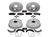PowerStop K15125DK - Power Stop 95-01 Chevrolet Lumina Front & Rear Z23 Evolution Sport Brake Kit