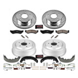 PowerStop K15165DK - Power Stop 00-01 Dodge Ram 1500 Front & Rear Z23 Evolution Sport Brake Kit