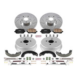 PowerStop K15220DK - Power Stop 03-08 Pontiac Vibe Front & Rear Z23 Evolution Sport Brake Kit