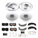 PowerStop K15231DK - Power Stop 05-19 Toyota Tacoma Front & Rear Z23 Evolution Sport Brake Kit