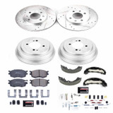 PowerStop K15240DK - Power Stop 06-11 Hyundai Accent Front & Rear Z23 Evolution Sport Brake Kit