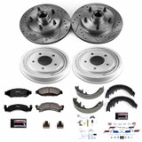 PowerStop K15456DK - Power Stop 87-89 Ford F-150 Front & Rear Z23 Evolution Sport Brake Kit