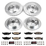 PowerStop K1677 - Power Stop 96-00 Plymouth Breeze Front & Rear Z23 Evolution Sport Brake Kit
