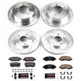 PowerStop K1682 - Power Stop 04-06 Mitsubishi Lancer Front & Rear Z23 Evolution Sport Brake Kit