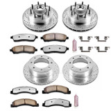 PowerStop K1892-36 - Power Stop 99-01 Ford F-250 Super Duty Front & Rear Z36 Truck & Tow Brake Kit