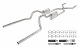 Pypes SGT74T - Crossmember Back W/ H-Pipe Exhaust System 63-66 GM Truck Split Rear Dual Exit 2.5 Inch Intermediate And Tailpipe Hardware Incl Turbo Pro Muffler Incl And Tip Not Incl Stainless Steel  Exhaust Pypes SGT74T - Crossmember Back W/ H-Pipe Exhaust System 63-66 GM Truck Split Rear Dual Exit 2.5 Inch Intermediate And Tailpipe Hardware Incl Turbo Pro Muffler Incl And Tip Not Incl Stainless Steel  Exhaust