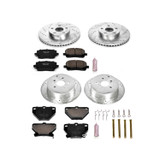 PowerStop K2317 - Power Stop 03-06 Pontiac Vibe Front & Rear Z23 Evolution Sport Brake Kit