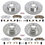 PowerStop K2750-26 - Power Stop 02-04 Subaru Legacy Front & Rear Z26 Street Warrior Brake Kit