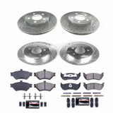 PowerStop K2859 - Power Stop 96-97 Ford Crown Victoria Front & Rear Z23 Evolution Sport Brake Kit