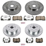 PowerStop K2896-26 - Power Stop 05-07 Subaru Impreza Front & Rear Z26 Street Warrior Brake Kit