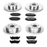 PowerStop K2861 - Power Stop 98-02 Ford Crown Victoria Front & Rear Z23 Evolution Sport Brake Kit
