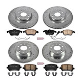 PowerStop K2757 - Power Stop 09-10 Volkswagen Tiguan Front & Rear Z23 Evolution Sport Brake Kit