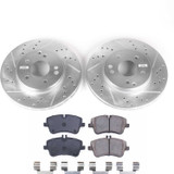 PowerStop K3048 - Power Stop 02-05 Mercedes-Benz C230 Front Z23 Evolution Sport Brake Kit