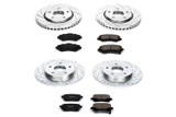 PowerStop K4015 - Power Stop 08-12 Chrysler Town & Country Front & Rear Z23 Evolution Sport Brake Kit
