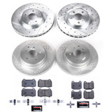 PowerStop K4488 - Power Stop 03-04 Infiniti G35 Front & Rear Z23 Evolution Sport Brake Kit