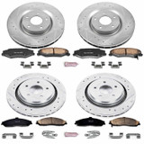 PowerStop K4400 - Power Stop 06-09 Cadillac XLR Front & Rear Z23 Evolution Sport Brake Kit