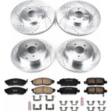 PowerStop K4476 - Power Stop 11-14 Nissan Murano Front & Rear Z23 Evolution Sport Brake Kit