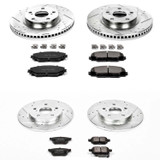 PowerStop K4142 - Power Stop 09-10 Pontiac Vibe Front & Rear Z23 Evolution Sport Brake Kit