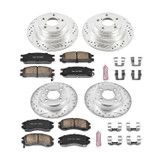 PowerStop K444 - Power Stop 93-96 Subaru Impreza Front & Rear Z23 Evolution Sport Brake Kit