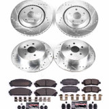 PowerStop K4129 - Power Stop 08-13 Toyota Highlander Front & Rear Z23 Evolution Sport Brake Kit