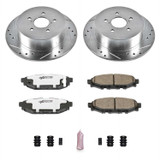PowerStop K4632-26 - Power Stop 05-09 Subaru Legacy Rear Z26 Street Warrior Brake Kit