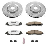 PowerStop K5158-26 - Power Stop 06-09 Cadillac XLR Front Z26 Street Warrior Brake Kit
