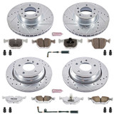 PowerStop K505-26 - Power Stop 97-00 BMW 540i Front & Rear Z26 Street Warrior Brake Kit PowerStop K505-26 - Power Stop 97-00 BMW 540i Front & Rear Z26 Street Warrior Brake Kit