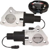 QTP QTEC50 - 2.5in Bolt-On QTEC Dual Electric Cutout Valves - Pair
