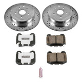 PowerStop K5305-26 - Power Stop 08-14 Subaru Impreza Rear Z26 Street Warrior Brake Kit