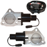 QTP QTEC60 - 3in Bolt-On QTEC Dual Electric Cutout Valves - Pair