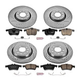 PowerStop K5348 - Power Stop 06-11 Saab 9-3 Front & Rear Z23 Evolution Sport Brake Kit
