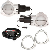 QTP QTEC80F - 4in Bolt-On QTEC Dual Electric Cutout Valves w/Flanges - Pair